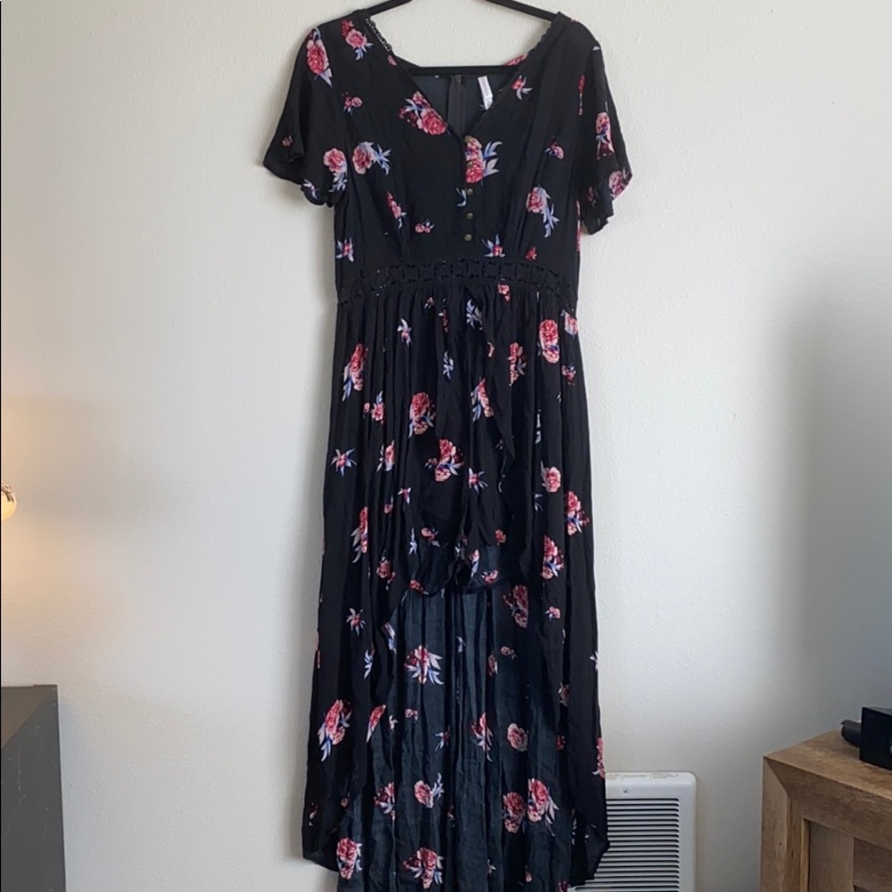 High-Low Dress with Shorts
